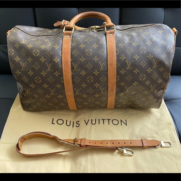 Louis Vuitton Vintage Keepall Bandouliere 50 Monogram Travel Bag - Picture 2 of 16